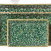 Nicholas Mosse Nest Of 3 Rectangle Dishes Lawn Green Hot