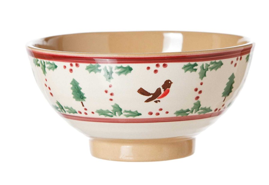 Nicholas Mosse Vegetable Bowl Winter Robin Wholesale