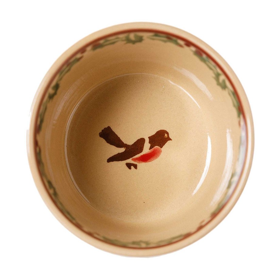 Nicholas Mosse Custard Cup Winter Robin Clearance