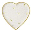 Nicholas Mosse Medium Heart Plate White Lawn New