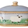 Nicholas Mosse Covered Butterdish Assorted Animals Hot