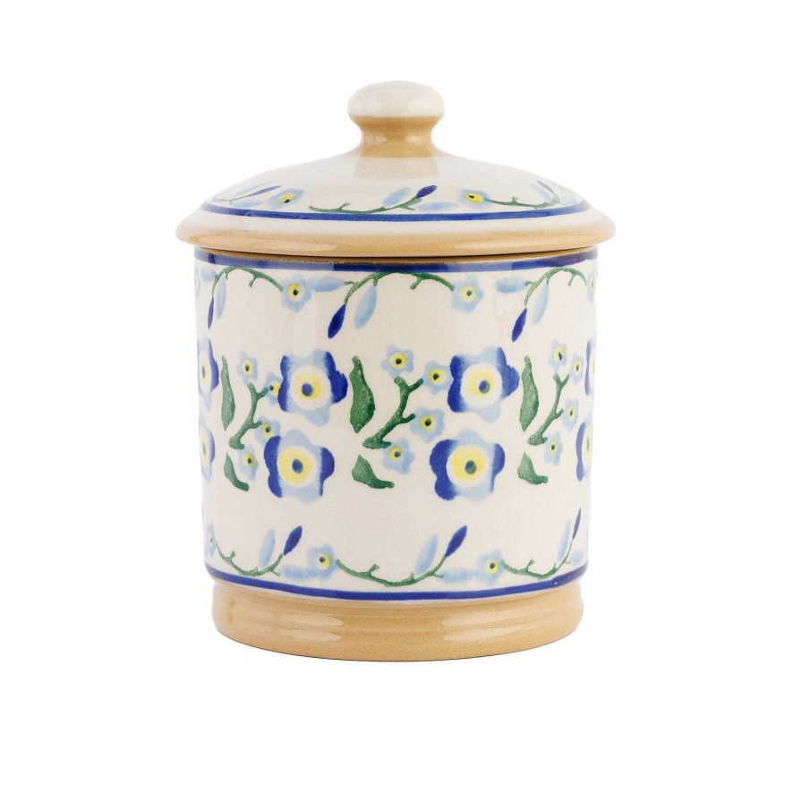 Nicholas Mosse Lidded Sugar Bowl Forget Me Not Clearance