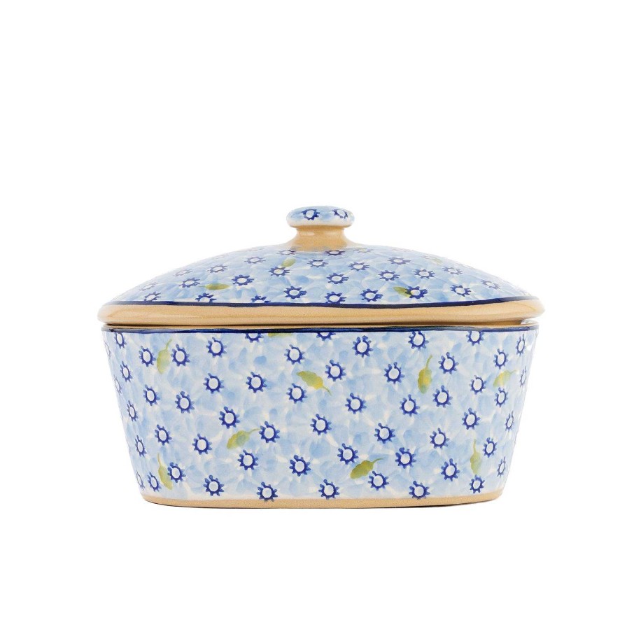 Nicholas Mosse Covered Butterdish Lawn Light Blue Online