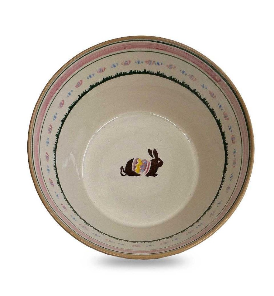 Nicholas Mosse Large Angled Bowl Easter Bunny 2022 Clearance