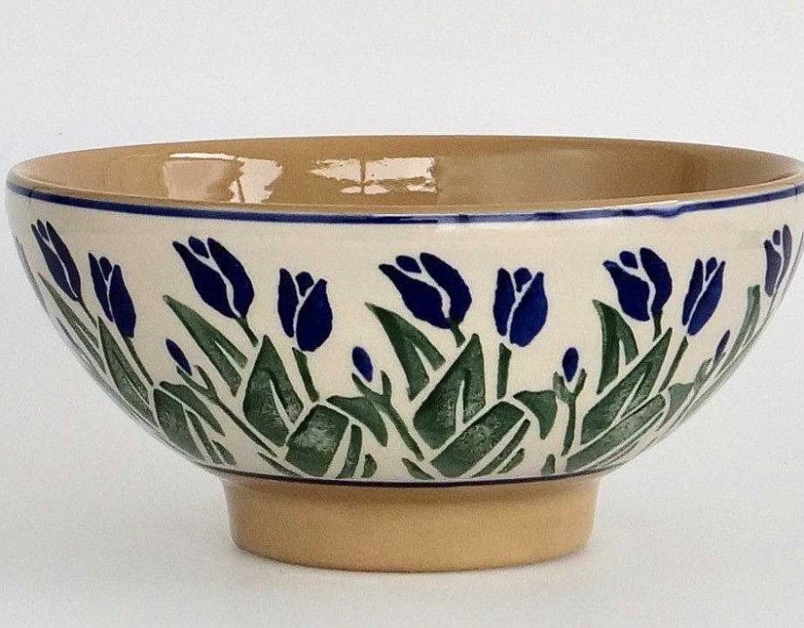 Nicholas Mosse Vegetable Bowl Blue Blooms Wholesale