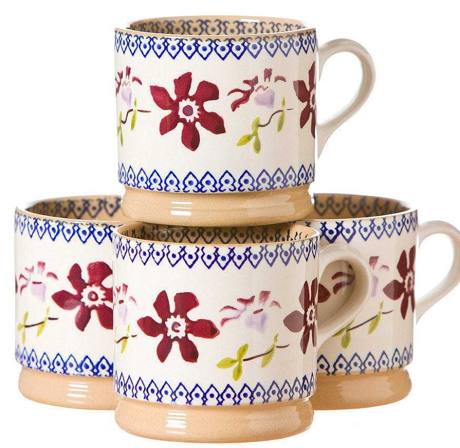 Nicholas Mosse 4 Small Mugs Clematis New