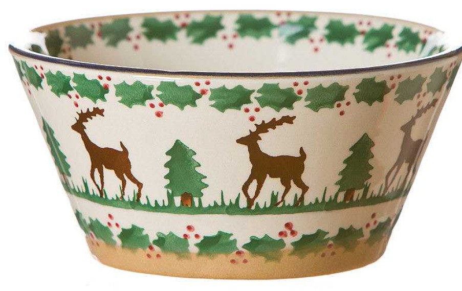 Nicholas Mosse Small Angled Bowl Reindeer Clearance