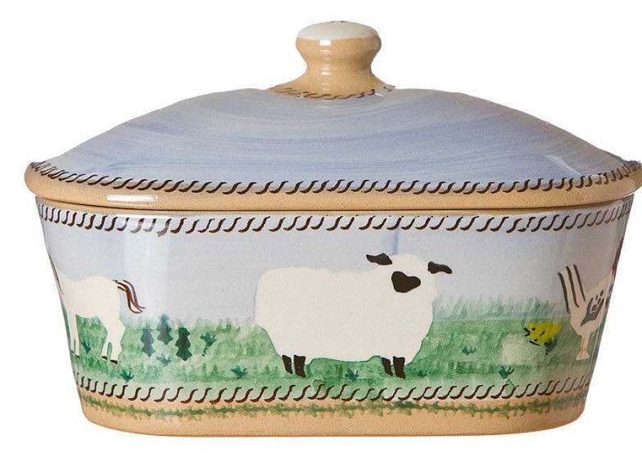 Nicholas Mosse Covered Butterdish Assorted Animals Online