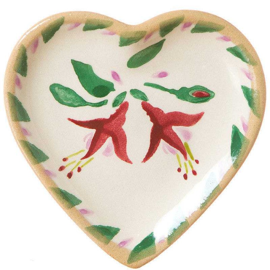 Nicholas Mosse Tiny Heart Plate Fuchsia Online