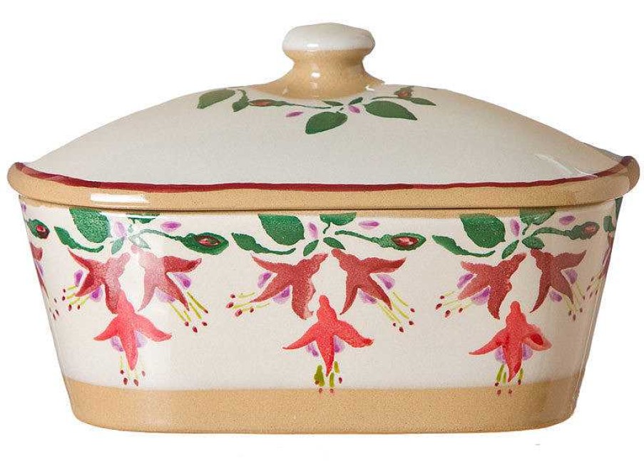 Nicholas Mosse Covered Butterdish Fuchsia Clearance