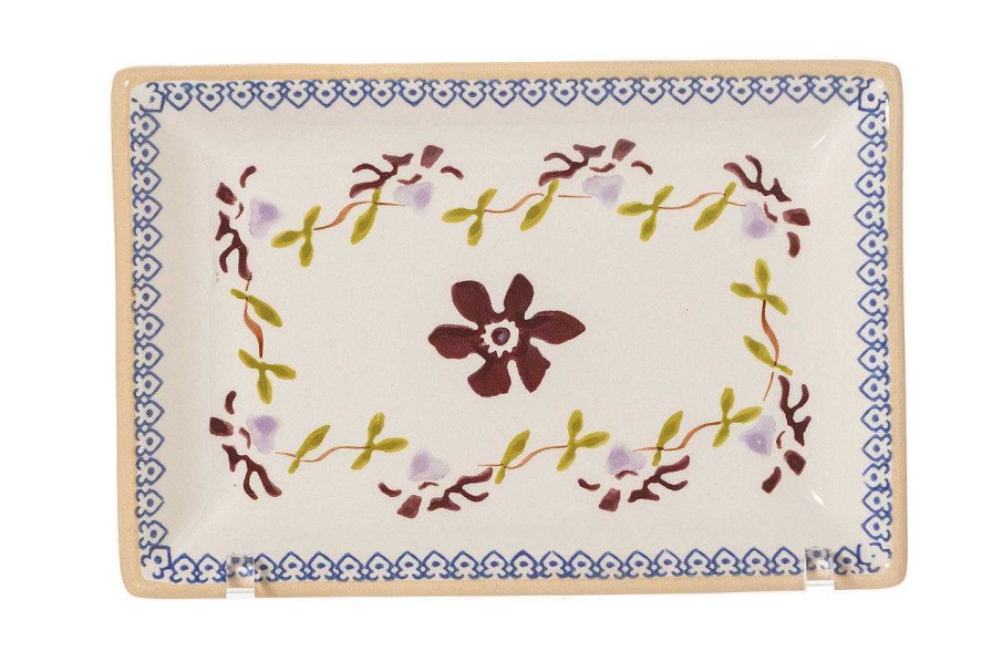 Nicholas Mosse Small Rectangle Plate Clematis Best