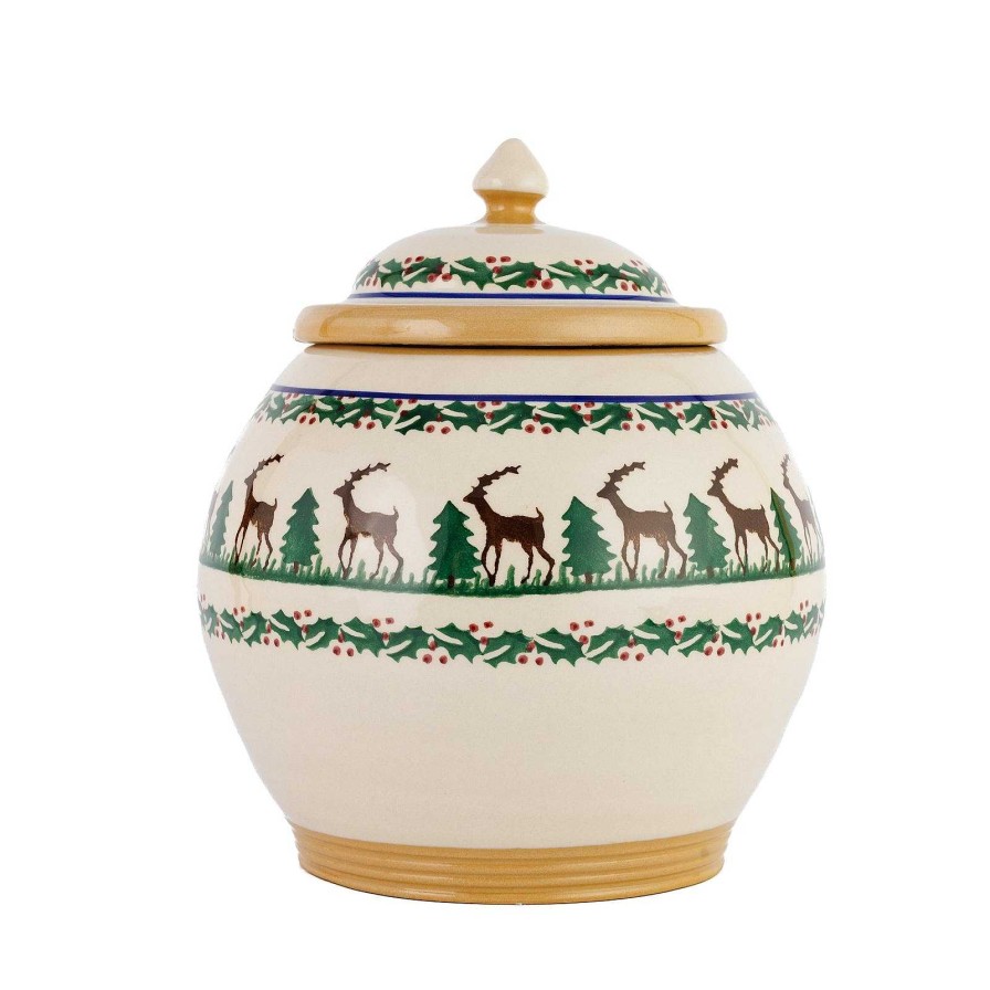 Nicholas Mosse Cookie Jar Reindeer Clearance