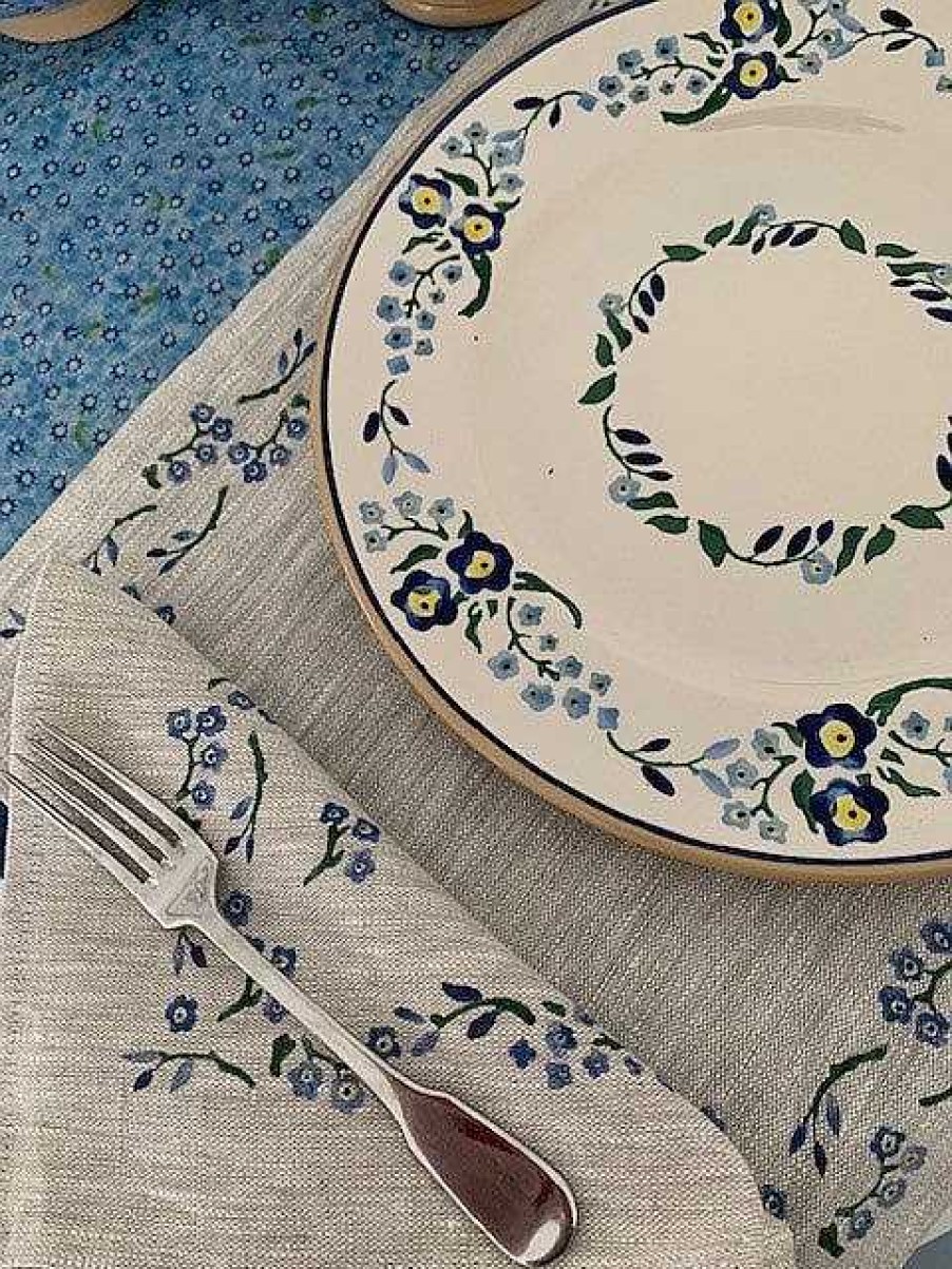 Nicholas Mosse Placemat Forget Me Not Linen Clearance