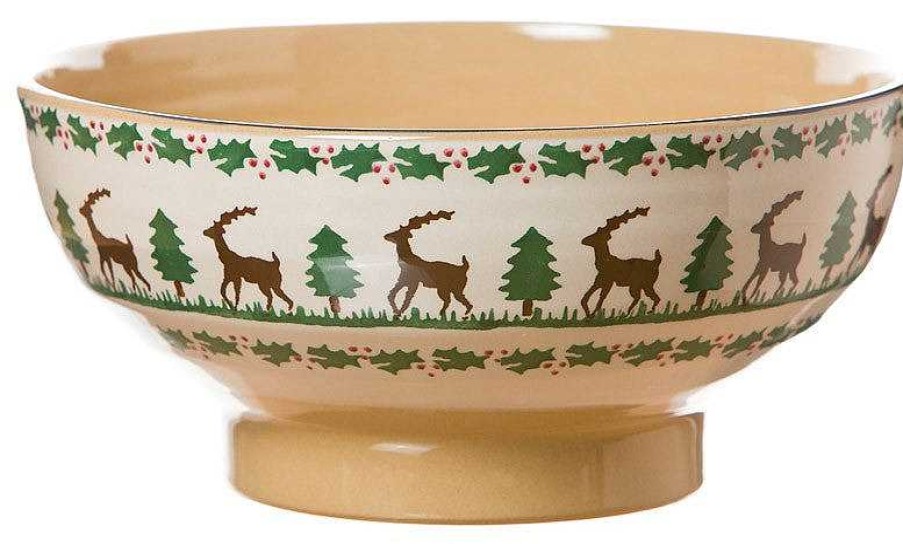 Nicholas Mosse Salad Bowl Reindeer Hot