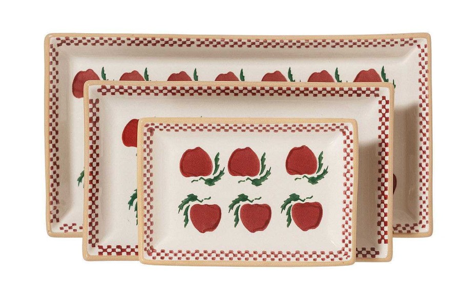 Nicholas Mosse Nest Of 3 Rectangle Dishes Apple Best