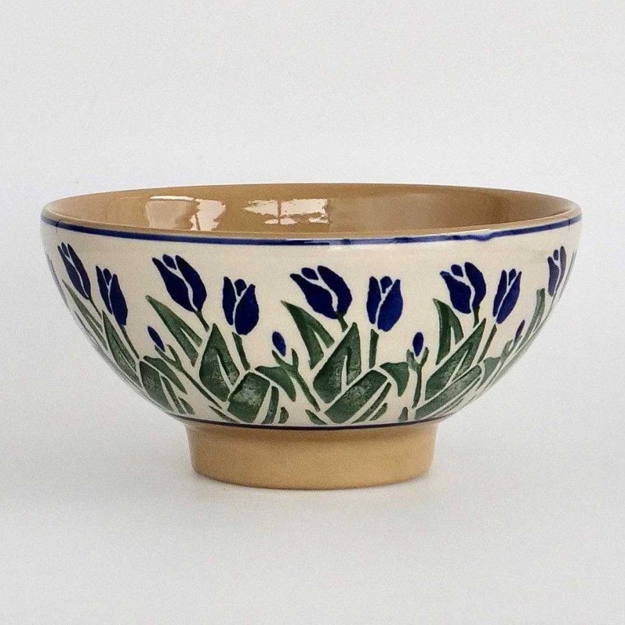 Nicholas Mosse Medium Bowl Blue Blooms Best