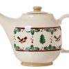 Nicholas Mosse Teapot Winter Robin Clearance