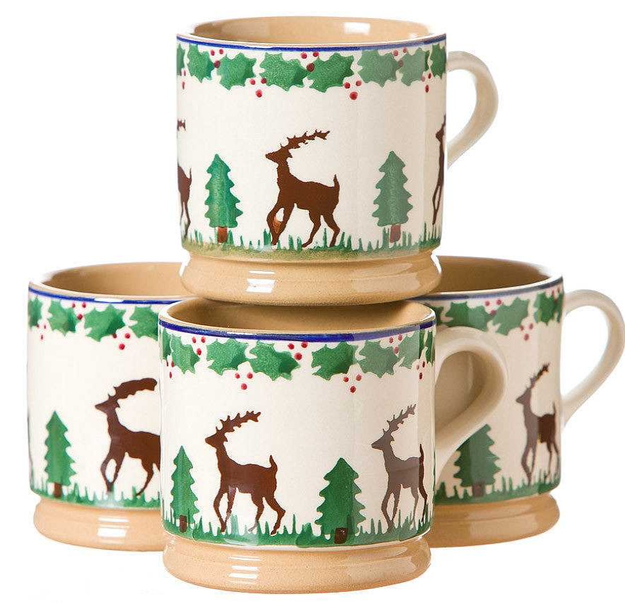 Nicholas Mosse 4 Small Mugs Reindeer Hot