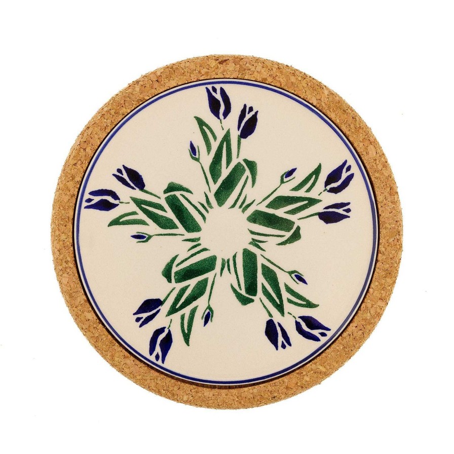 Nicholas Mosse Trivet Round Blue Blooms Online