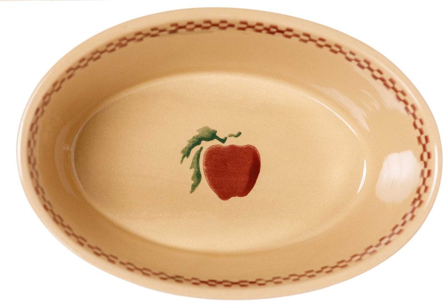 Nicholas Mosse Small Oval Pie Dish Apple Clearance