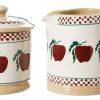 Nicholas Mosse Lidded Sugar Bowl And Small Cylinder Jug Apple Online