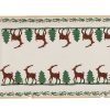 Nicholas Mosse Medium Rectangle Plate Reindeer Clearance