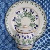 Nicholas Mosse Small Round Lidded Jar Blue Blooms New