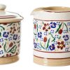 Nicholas Mosse Lidded Sugar Bowl And Small Cylinder Jug Wild Flower Meadow Clearance