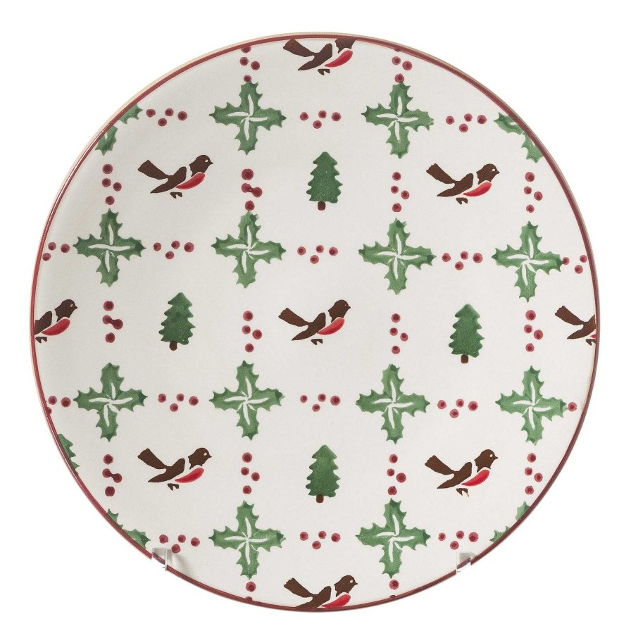 Nicholas Mosse Set Winter Robin Everyday Plate And Tall Mug Wholesale