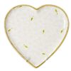 Nicholas Mosse Medium Heart Plate White Lawn Wholesale