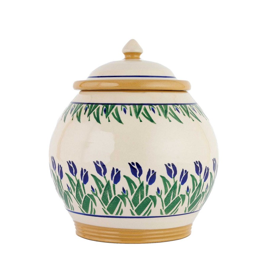 Nicholas Mosse Cookie Jar Blue Blooms New