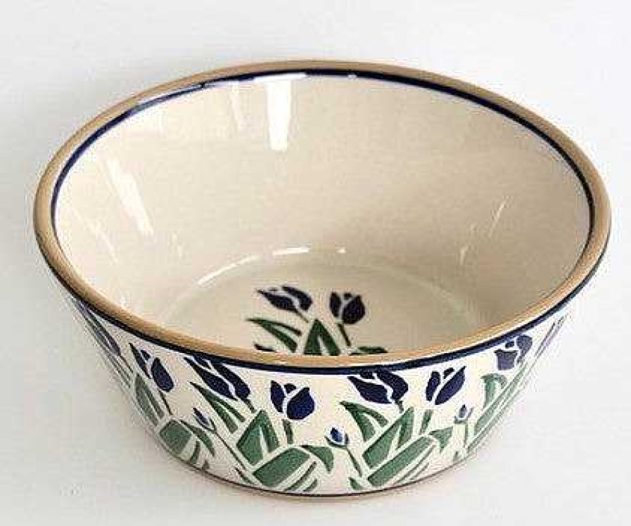 Nicholas Mosse Small Angled Bowl Blue Blooms New