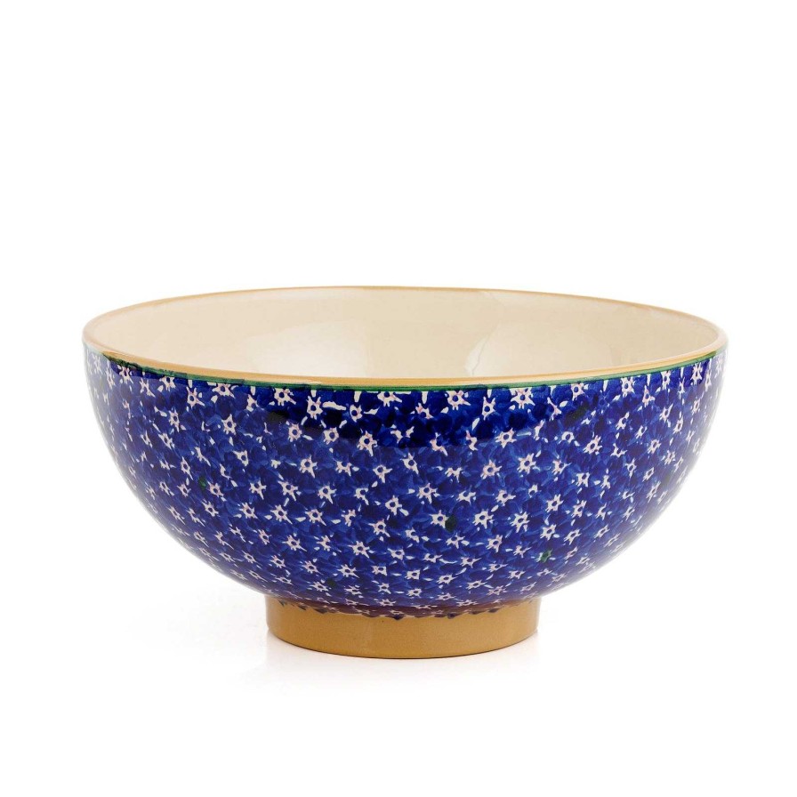 Nicholas Mosse Salad Bowl Dark Blue Lawn Wholesale