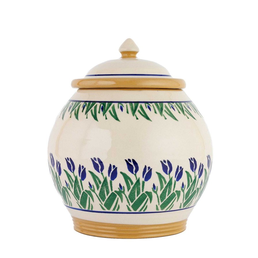 Nicholas Mosse Cookie Jar Blue Blooms Clearance