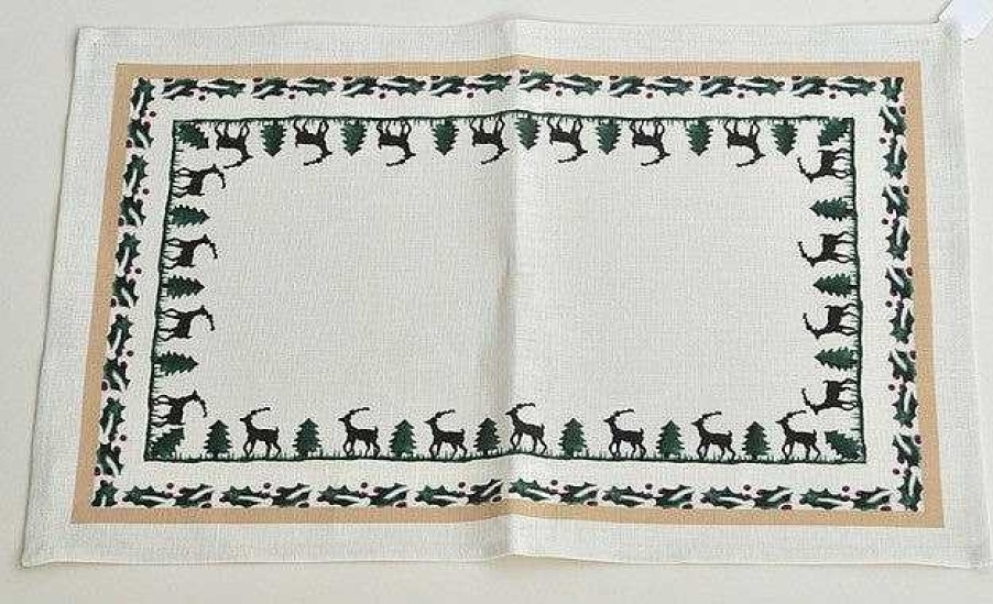 Nicholas Mosse Placemat Reindeer Linen Hot