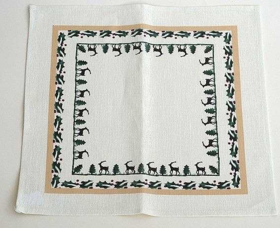 Nicholas Mosse Napkin Reindeer Linen Clearance