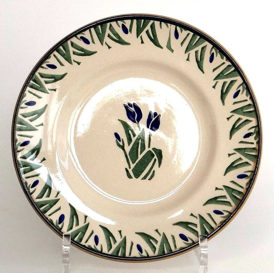 Nicholas Mosse Side Plate Blue Blooms Hot