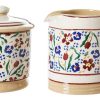 Nicholas Mosse Lidded Sugar Bowl And Small Cylinder Jug Wild Flower Meadow Clearance