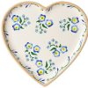 Nicholas Mosse Medium Heart Plate Forget Me Not New