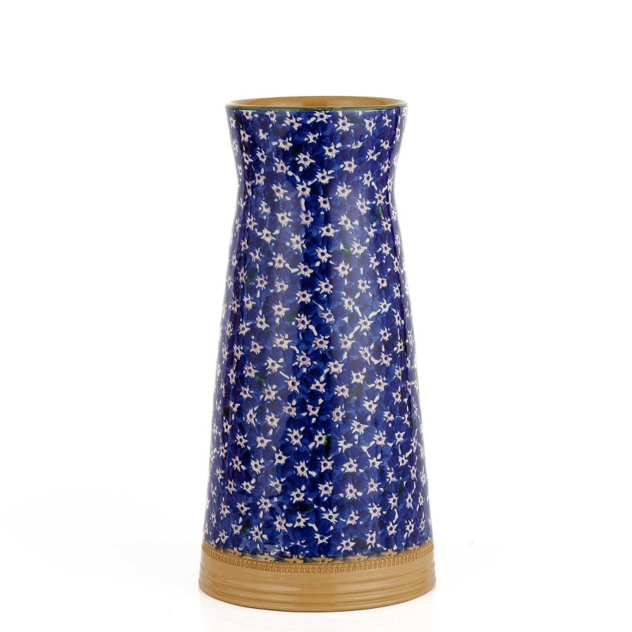 Nicholas Mosse Large Tapered Vase Dark Blue Lawn Clearance