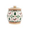 Nicholas Mosse Small Round Lidded Jar Winter Robin Wholesale