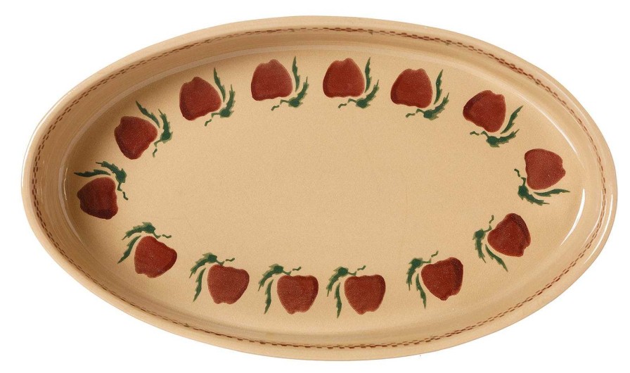 Nicholas Mosse Medium Oval Oven Dish Apple New