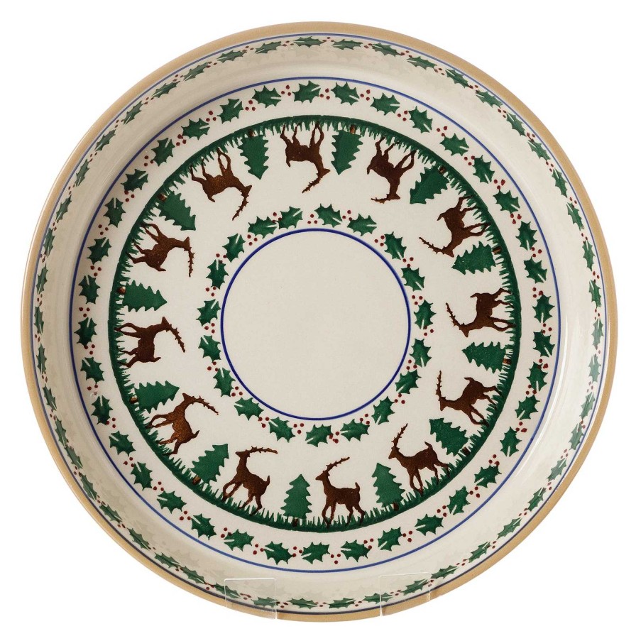 Nicholas Mosse Large Quiche Dish Reindeer Online