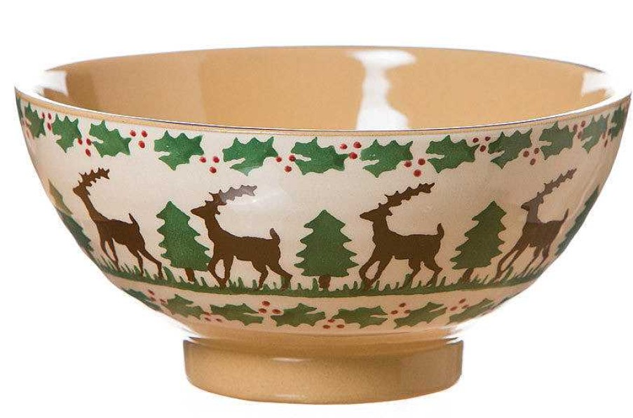 Nicholas Mosse Medium Bowl Reindeer Wholesale