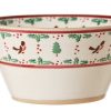 Nicholas Mosse Large Angled Bowl Winter Robin Best