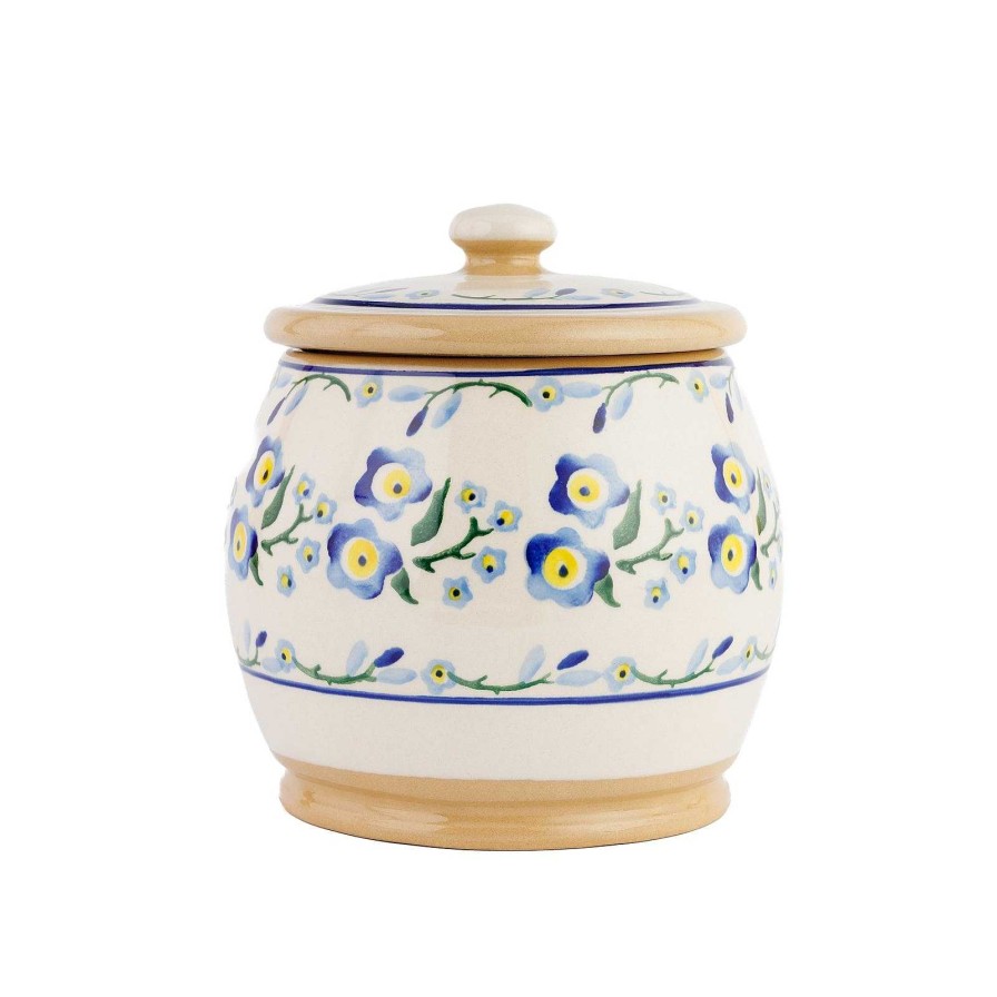 Nicholas Mosse Small Round Lidded Jar Forget Me Not Online