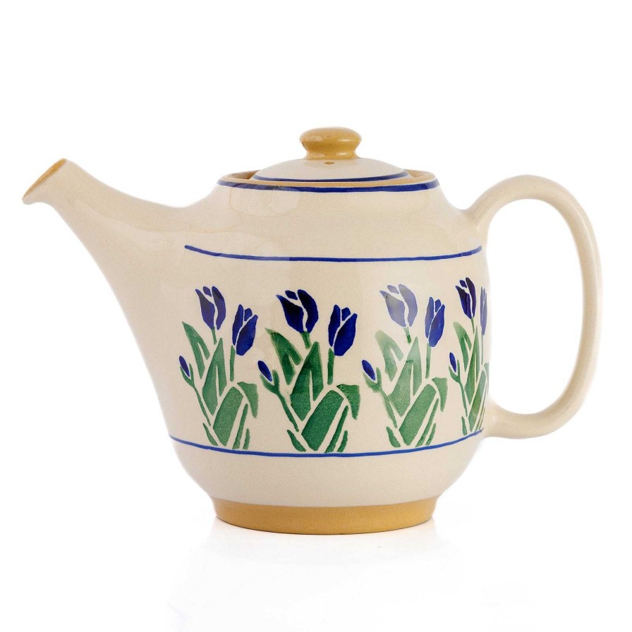 Nicholas Mosse Teapot Blue Blooms Clearance