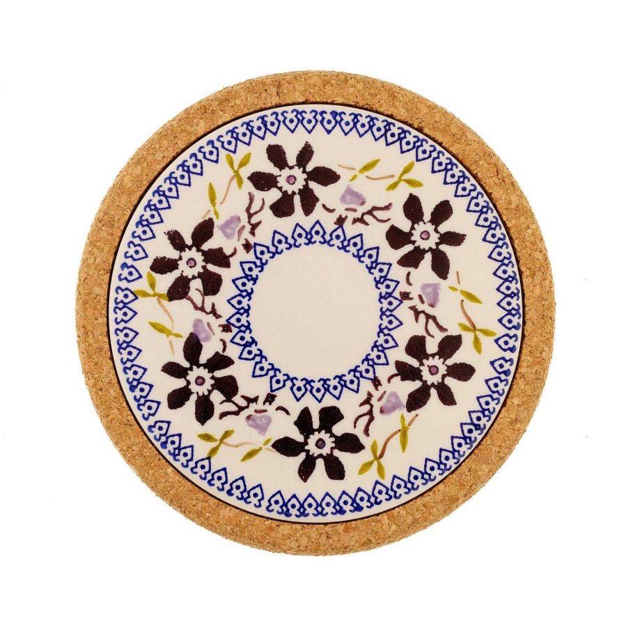 Nicholas Mosse Trivet Round Clematis New