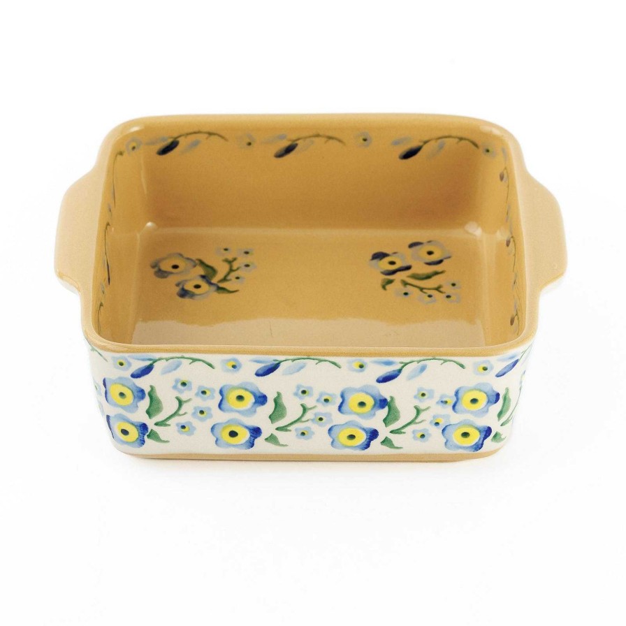 Nicholas Mosse Small Square Oven Dish Forget Me Not Online