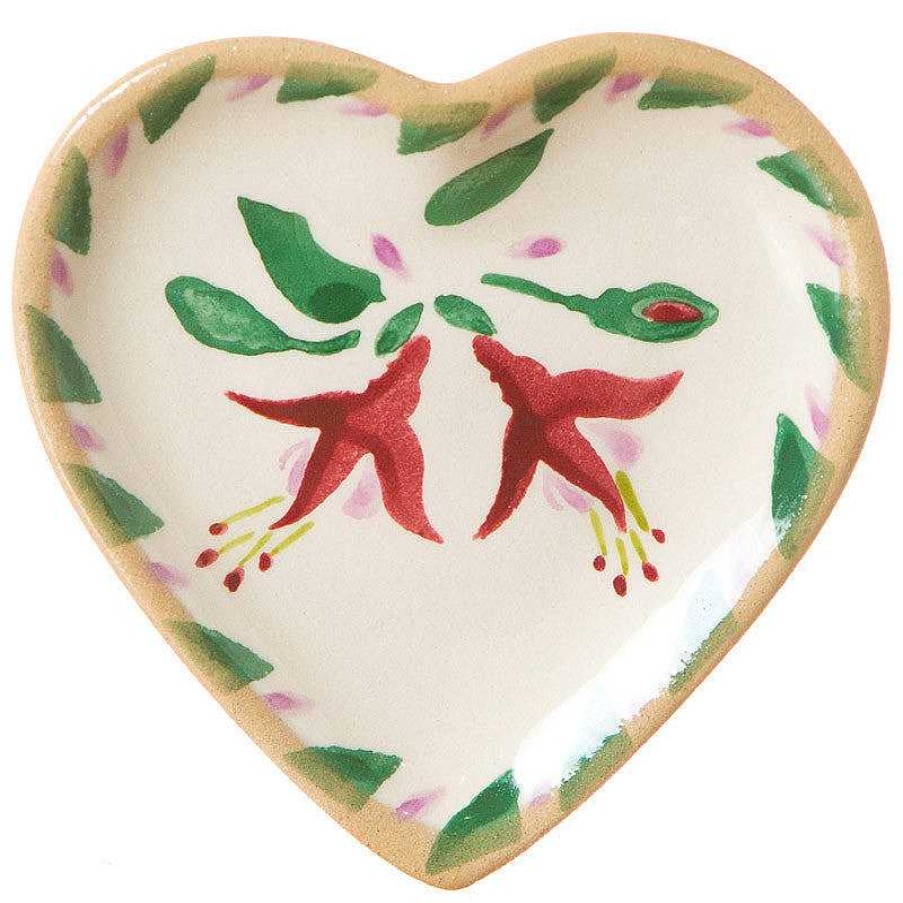 Nicholas Mosse Tiny Heart Plate Fuchsia Best